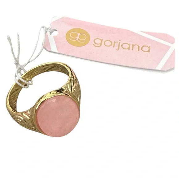 Gorjana Pink and Gold Classic Ring, NWT, Size-8, Gorjana Women’s Ring - Picture 1 of 6